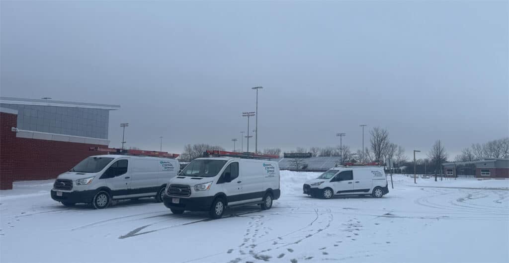 Quality Control Service and Solutions providing planned maintenance at a high school during winter break.